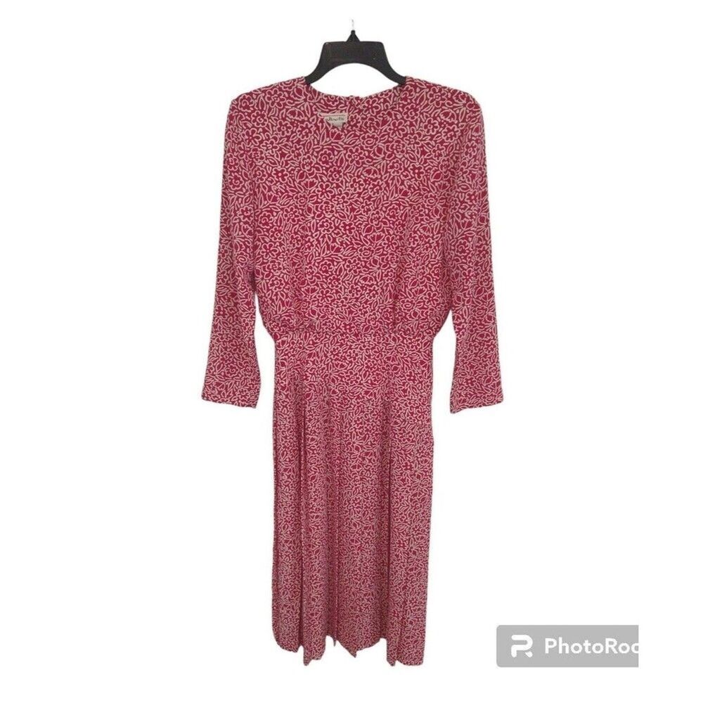 Talbots maxi  floral dress Size 6 Pink & White Boho Cottage Core Feminine